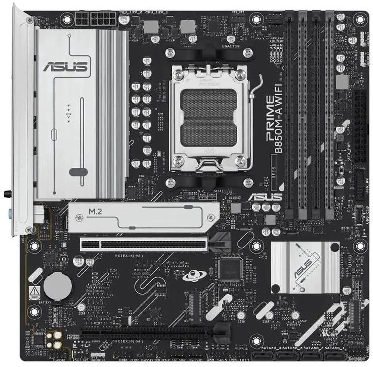 ASUS PRIME B850M-A Motherboard & AMD Ryzen 7 9700X CPU Combo - Thumbnail 3