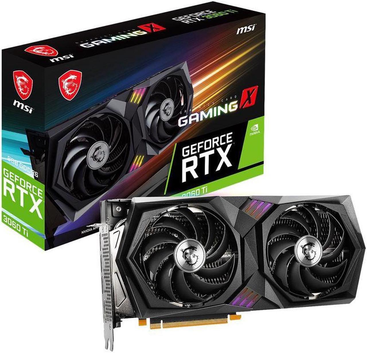 MSI Gaming GeForce RTX 3060 Ti 8GB GDDR6 PCI Express 4.0 Video Card RTX 3060 Ti Gaming X 8G LHR