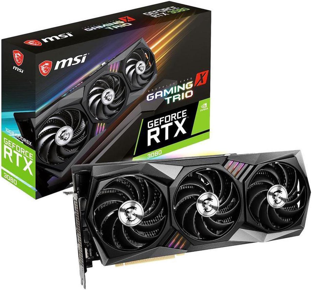 MSI Gaming GeForce RTX 3080 10GB GDDR6X PCI Express 4.0 Video Card RTX 3080 GAMING X TRIO 10G