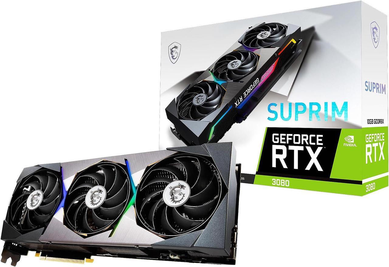 MSI Suprim GeForce RTX 3080 10GB GDDR6X PCI Express 4.0 Video Card RTX 3080 SUPRIM 10G