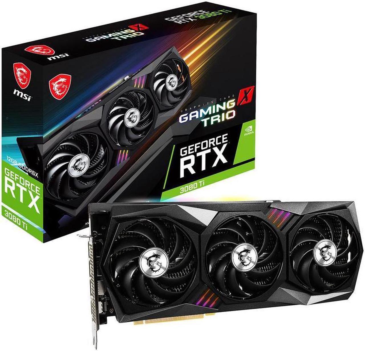 MSI Gaming GeForce RTX 3080 Ti 12GB GDDR6X PCI Express 4.0 Video Card RTX 3080 Ti Gaming X Trio 12G