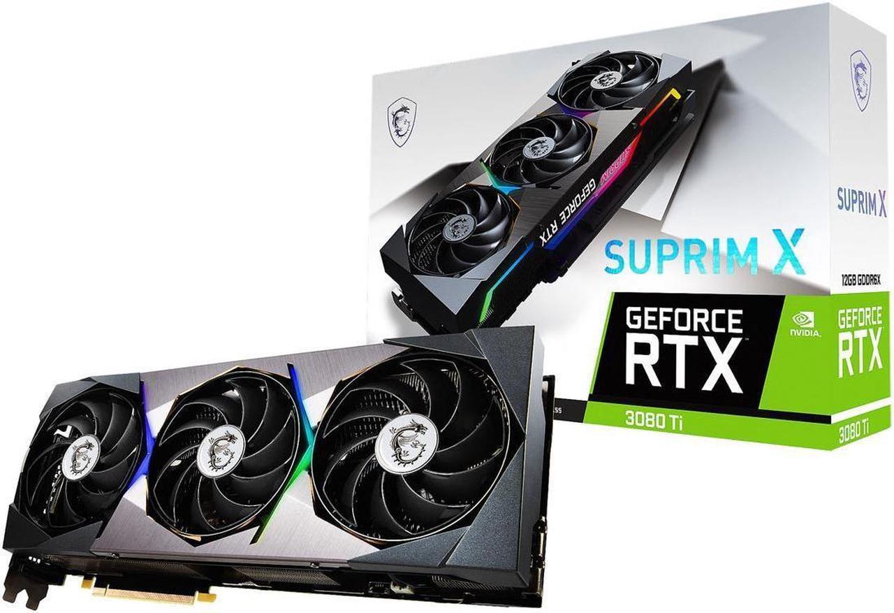 MSI Suprim GeForce RTX 3080 Ti 12GB GDDR6X PCI Express 4.0 ATX Video Card RTX 3080 Ti SUPRIM X 12G