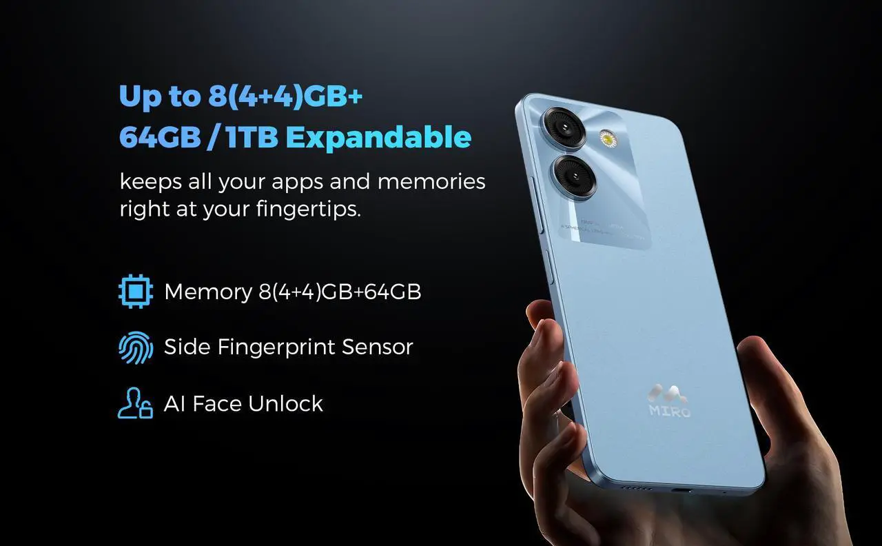 Alt view image 5 of 7 - Miro 5G Unlocked Android Smartphone S67 ,6.75" Water Drop HD+, 90Hz,Memory 8GB+128GB,13MP AI Double Camera 0.3MP Depth,,4900mAh/10W Charging