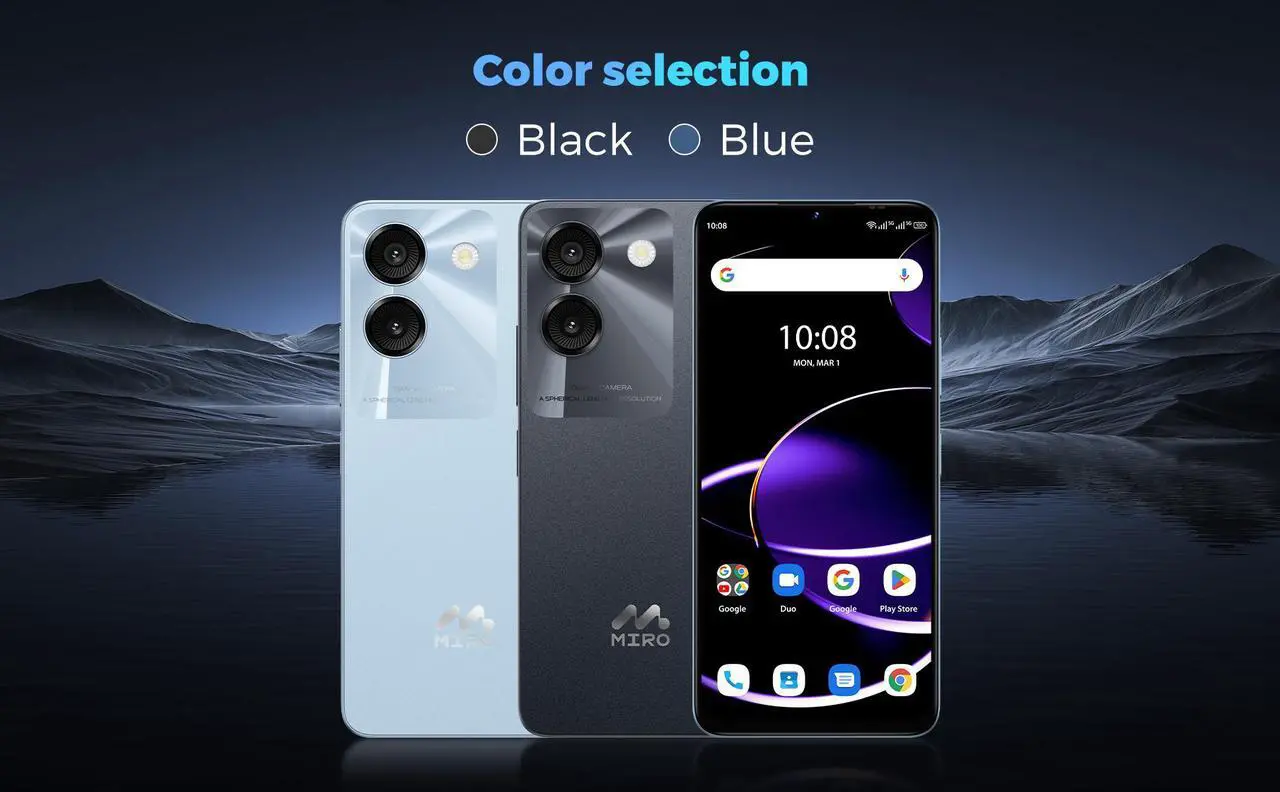 Alt view image 2 of 7 - Miro 5G Unlocked Android Smartphone S67 ,6.75" Water Drop HD+, 90Hz,Memory 8GB+128GB,13MP AI Double Camera 0.3MP Depth,,4900mAh/10W Charging