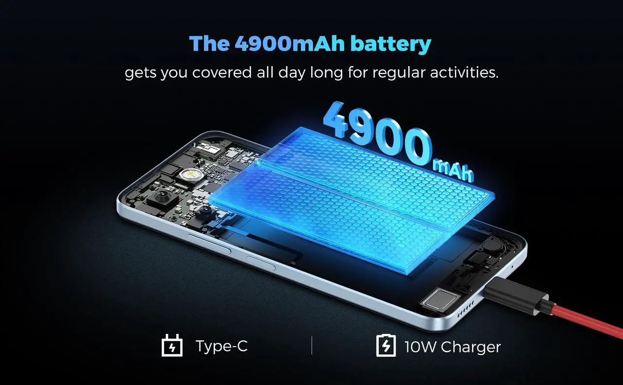 Alt view image 4 of 7 - Miro 5G Unlocked Android Smartphone S67 ,6.75" Water Drop HD+, 90Hz,Memory 8GB+128GB,13MP AI Double Camera 0.3MP Depth,,4900mAh/10W Charging