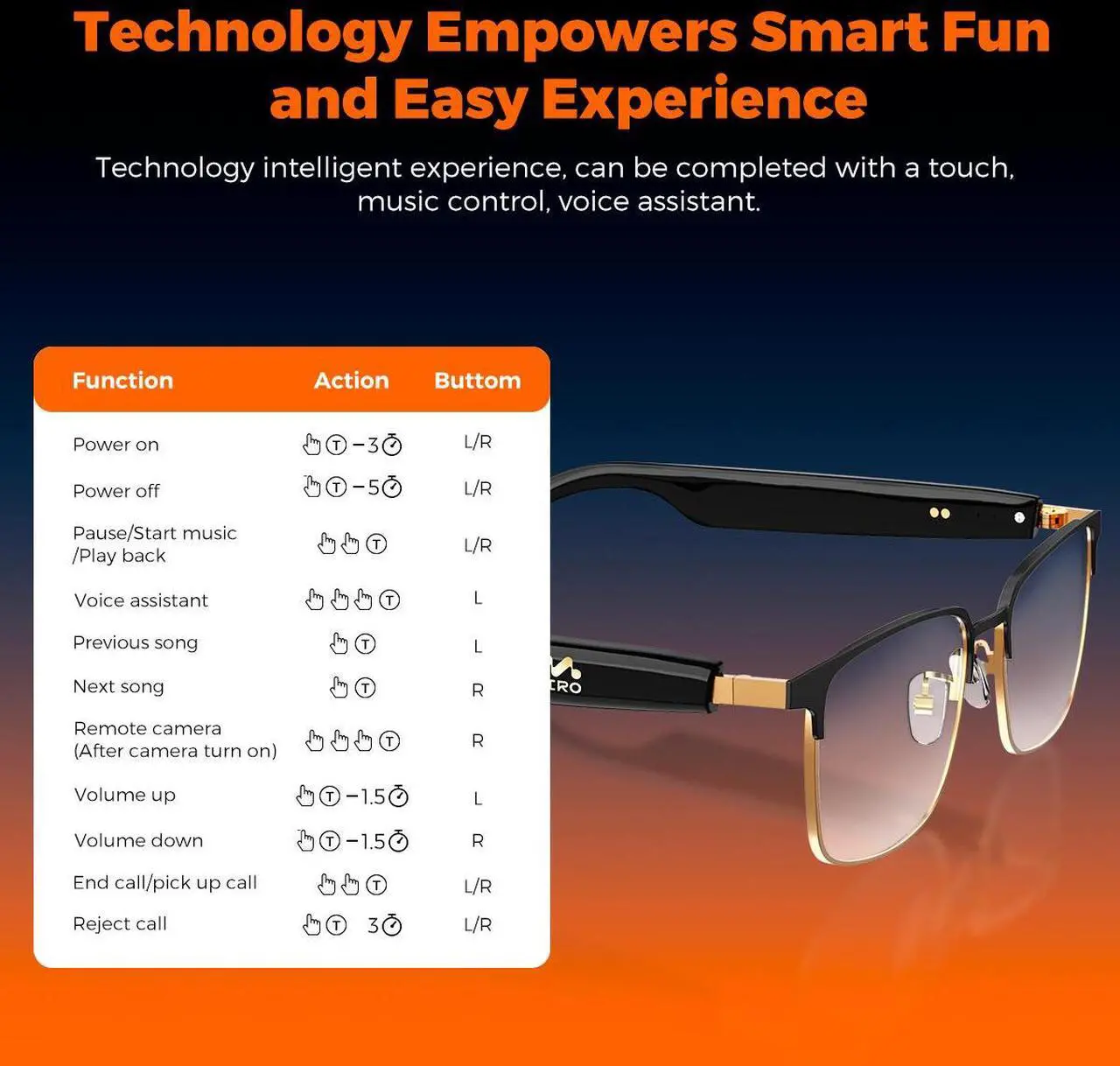 Alt view image 6 of 7 - MIRO W5 AI Translation Meeting Recording Smart Glasses Anti Blue Light Stereo Audio Built-in Speaker for Meetings & Working