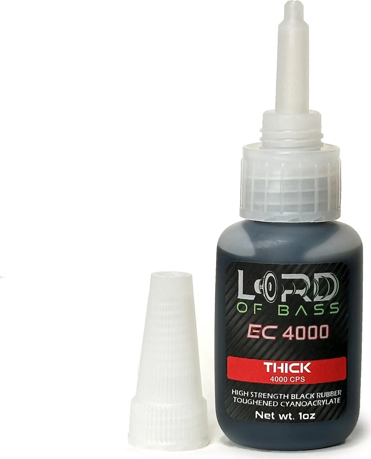Alt view image 2 of 4 - Premium Grade Cyanoacrylate (CA) Super Glue 1 oz Black Rubber Toughened Thick 4000 CPS Viscosity- Lord of Bass