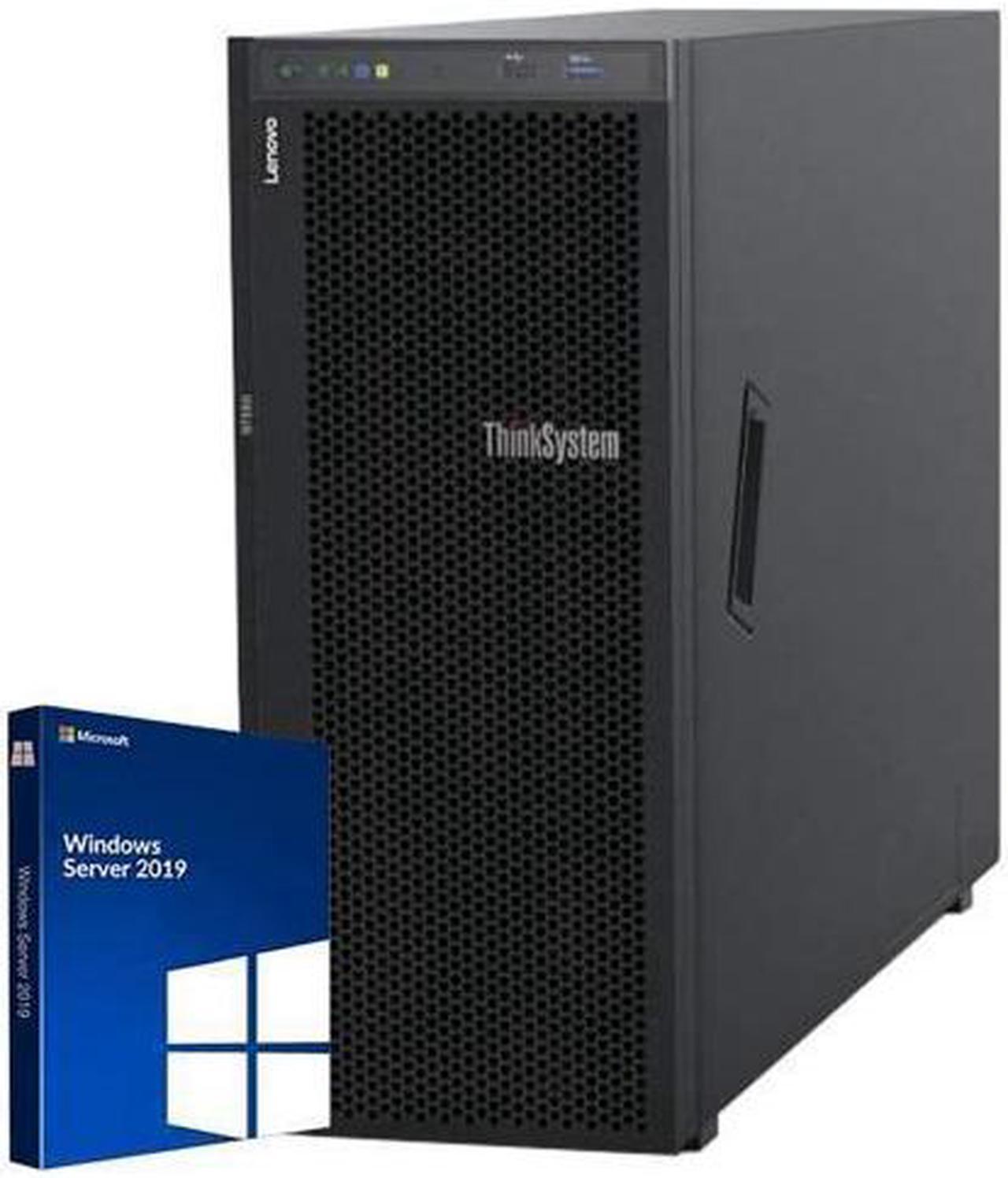 Lenovo ThinkSystem ST558 Tower Server 2 x Intel Xeon Silver 4210, 128GB DDR4, 2TB SSD, 24TB HDD, RAID, Matrox G200 Graphics