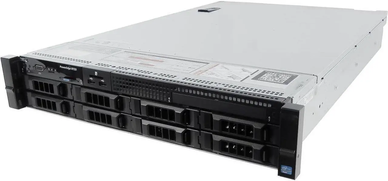 Alt view image 2 of 3 - Dell PowerEdge R720 Rack Server with 2 x Intel Xeon E5-2670 8-Core CPU, 192GB RAM, 16TB SATA HDDs, RAID, Windows Server 2019(Re-Newed)