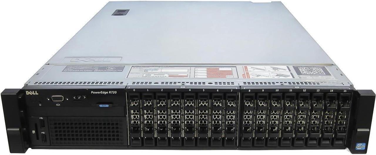 Alt view image 2 of 2 - DELL PowerEdge R720 2U RackMount 64-bit Server 2×Six-Core E5-2630v2 Xeon 2.6GHz CPUs + 128GB PC3-12800 ECC RAM + 16×500GB SATA 2.5" SFF HDD, PERC RAID, 4×1GbE NIC, 2×Pwr Spply, iDRAC7, NO OS