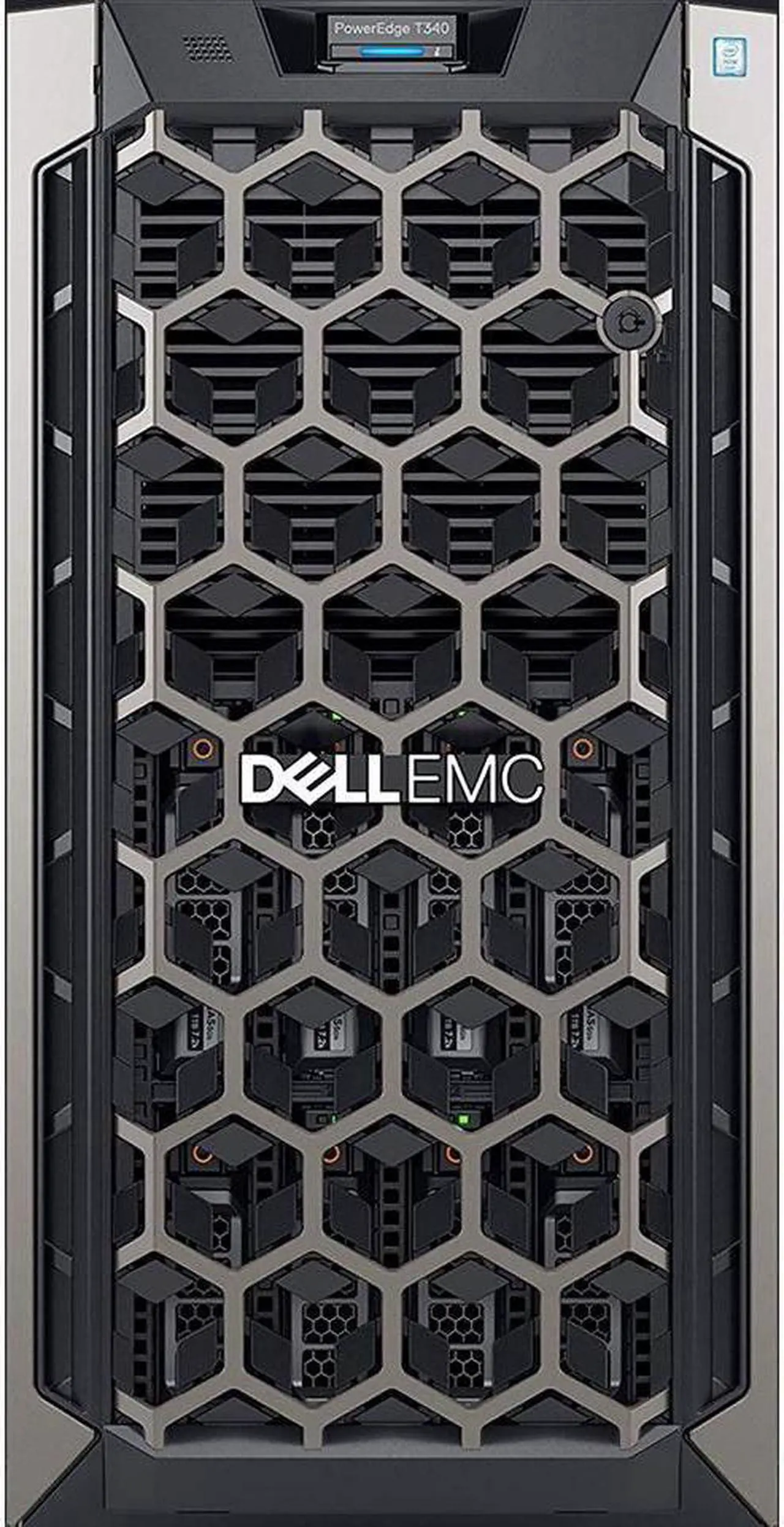 Alt view image 2 of 4 - Dell PowerEdge T340 Tower Server Bundle with 16GB USB Flash Drive, 4 Bay, Intel Xeon E-2124 Quad-Core 3.3GHz 8MB, 64GB DDR4 RAM, 32TB (4 x 8TB) HDD, PERC S140 RAID, Single PSU