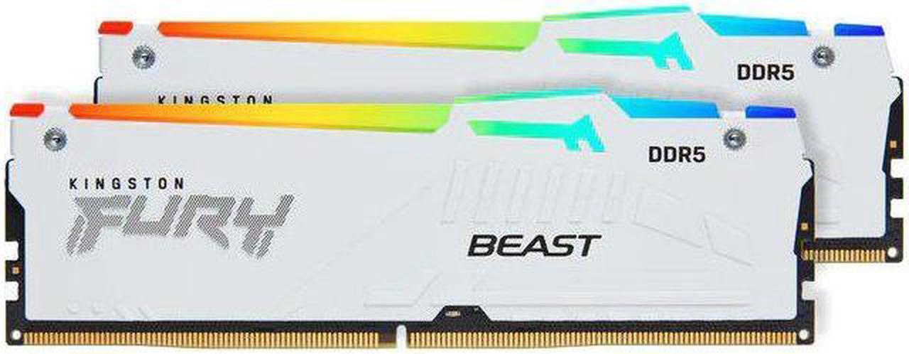 Kingston FURY Beast RGB - DDR5 - kit - 64 GB: 2 x 32 GB - DIMM 288-pin - 5600 MHz / PC5-44800 - CL40 - 1.25 V - unbuffer