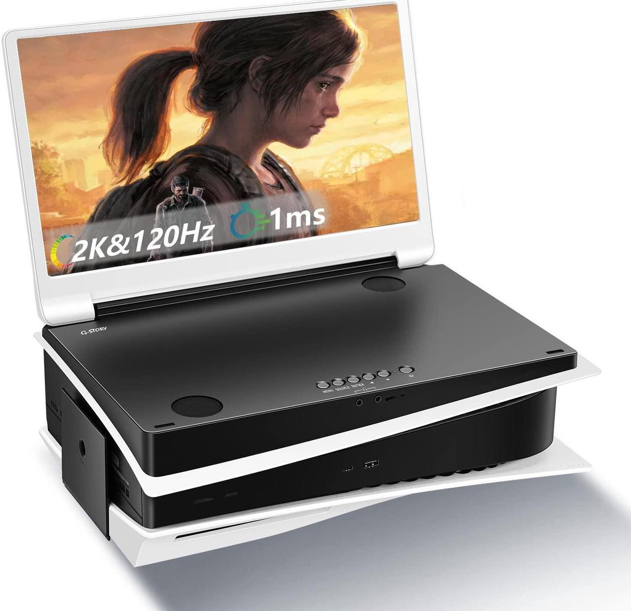 Main image of G-STORY 15.6" Inch IPS 2K 120Hz Portable Monitor Gaming Display Integrated with PS5(not Included) 2560X1440 with 2 HDMI Ports,FreeSync,Built-in 2 of Multimedia Stereo Speaker,UL (2K&120Hz)