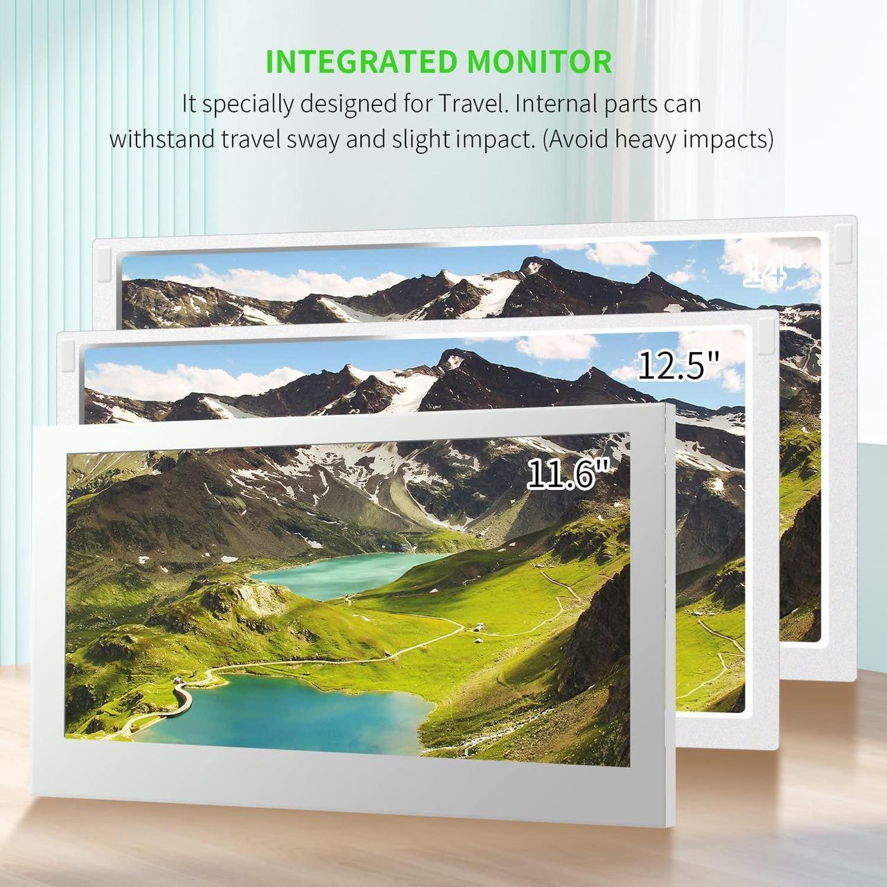 Alt view image 7 of 7 - G-STORY 14 Portable Monitor for Xbox Series S, 1080P Portable Gaming Monitor IPS Screen for Xbox Series S(not Included) with Two HDMI, HDR, Freesync, Game Mode, Travel Monitor for Xbox Series S