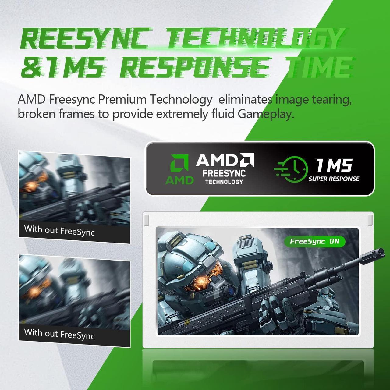 Alt view image 4 of 7 - G-STORY 11.6 Portable Monitor for Xbox Series S, 1080P Portable Gaming Monitor IPS Screen for Xbox Series S(not Included) with Two HDMI, HDR, Freesync, Game Mode, Travel Monitor for Xbox Series S