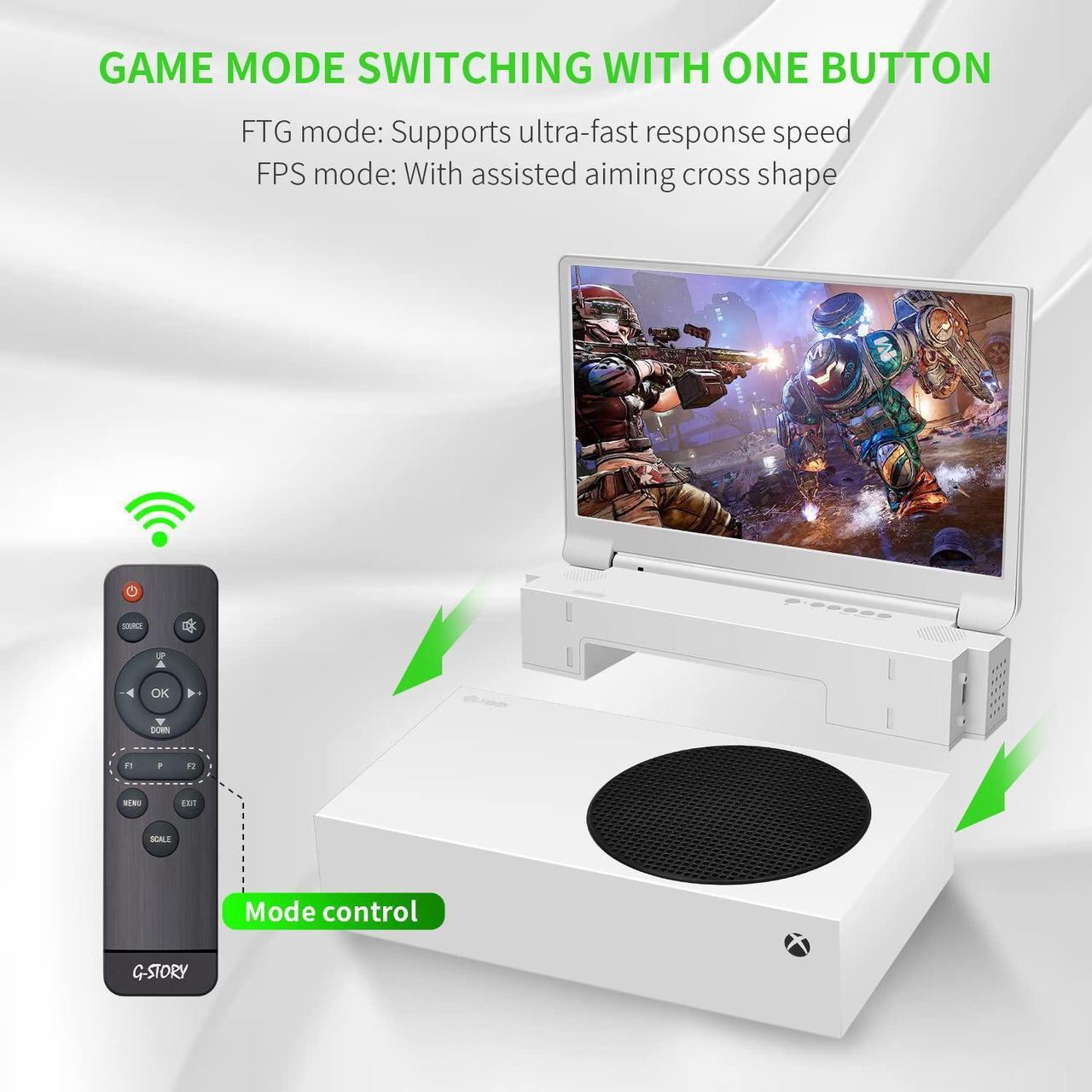 Alt view image 7 of 7 - G-STORY 15.6" HDR IPS 2K&165Hz Eye-Care Portable Gaming Monitor for Xbox Series S(not Included) with FreeSync, HDMI Cable, Built-in Multimedia Stereo Speaker,UL Certificated AC Adapter