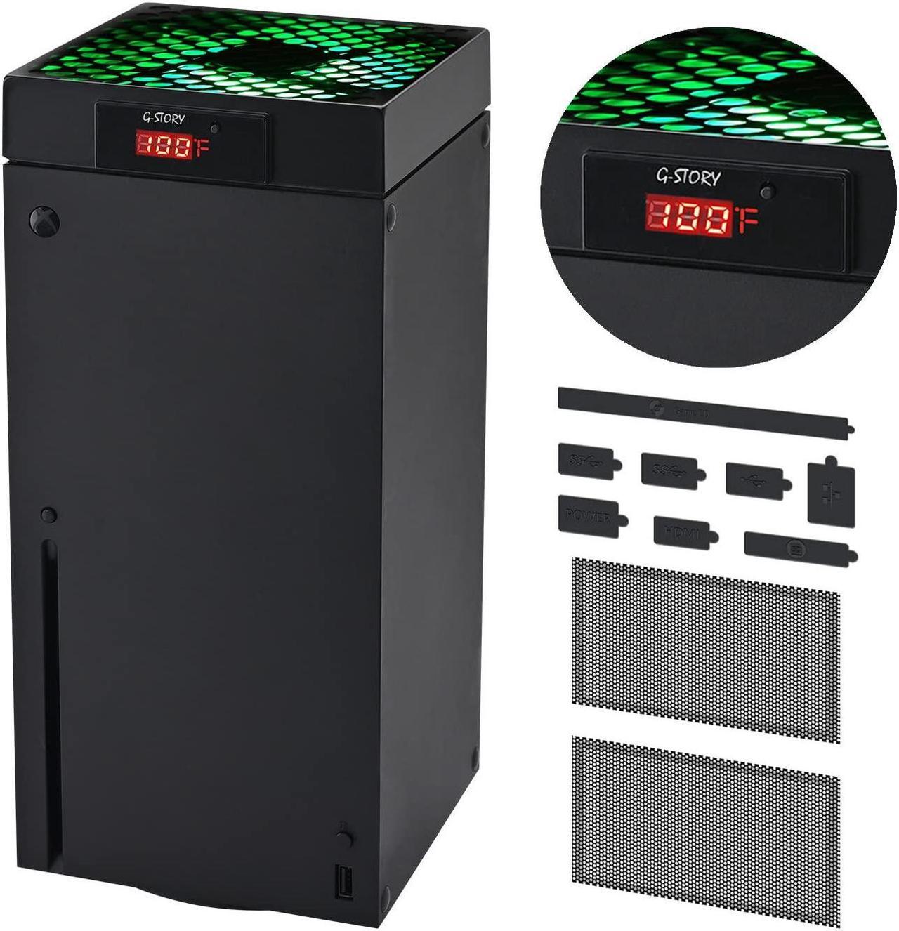 Main image of G-STORY Cooling Fan for Xbox Series X with Automatic Fan Speed Adjustable by Temperature, LED Display, High Performance Cooling, Low Noise, 3 Speed 1500/1750/2000RPM (140MM) with RGB LED