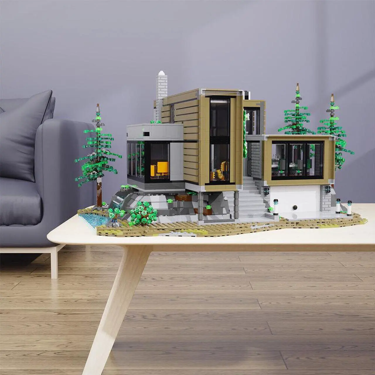 ZITIANYOUBUILD Soldiers House #1 Minifig Scale avec Room Interiors 921