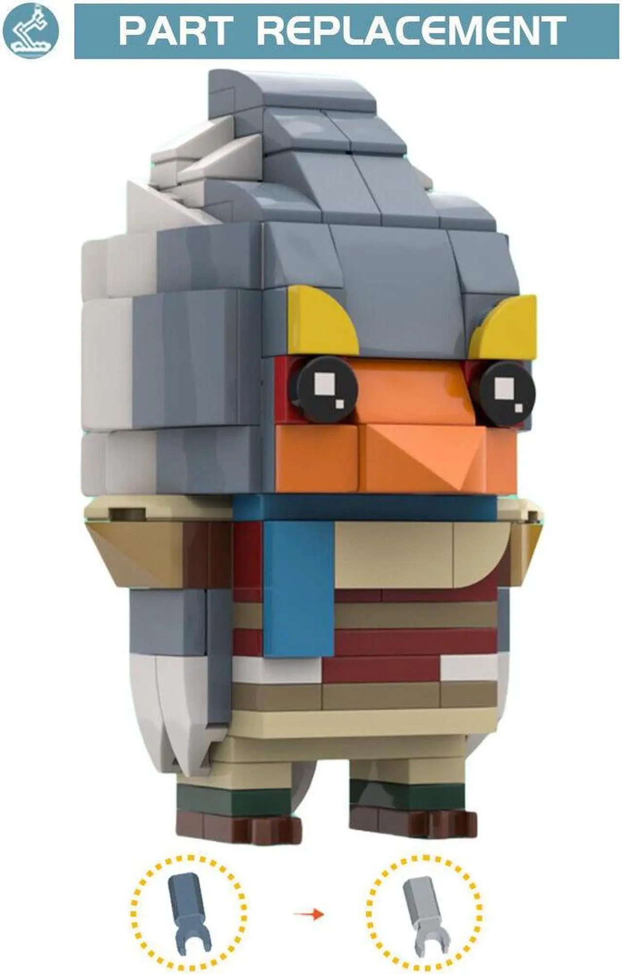 Alt view image 3 of 3 - ZITIANYOUBUILD NPC with Ability to Generate Airflow and Fly from Game 204 Pieces MOC
