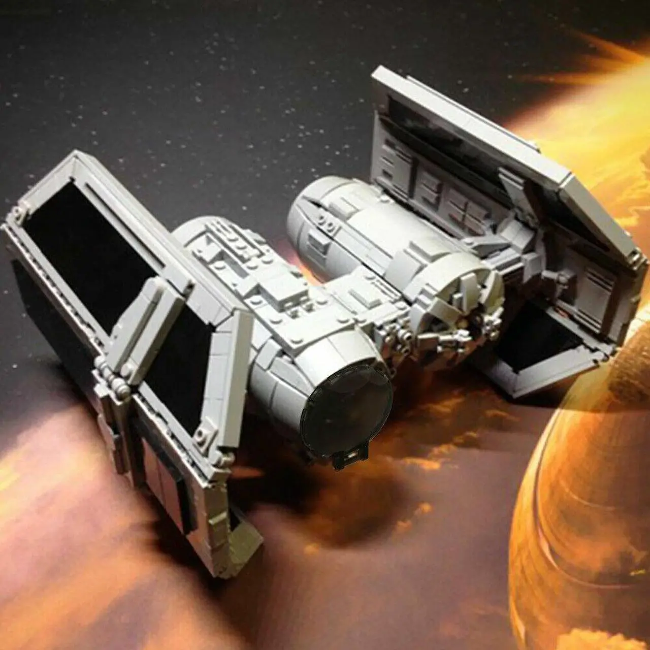 Alt view image 3 of 5 - ZITIANYOUBUILD Star Wars MOC-13952 TIE Bomber - Perfect Minifig Scale Bomber Assault Bomber Model Sets 100% Compatible with LEGO Brand New and High Quality