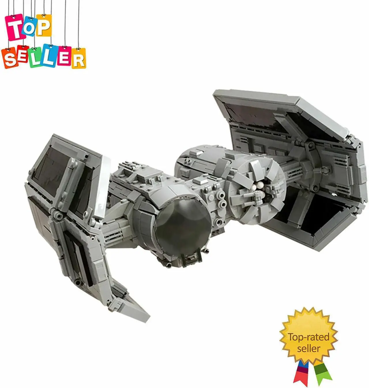 Alt view image 4 of 5 - ZITIANYOUBUILD Star Wars MOC-13952 TIE Bomber - Perfect Minifig Scale Bomber Assault Bomber Model Sets 100% Compatible with LEGO Brand New and High Quality