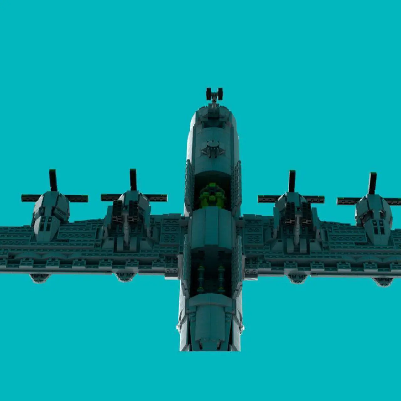 Alt view image 3 of 7 - ZITIANYOUBUILD Heavy Bomber: One of the Largest Aircraft of WWII 3096 Pieces MOC