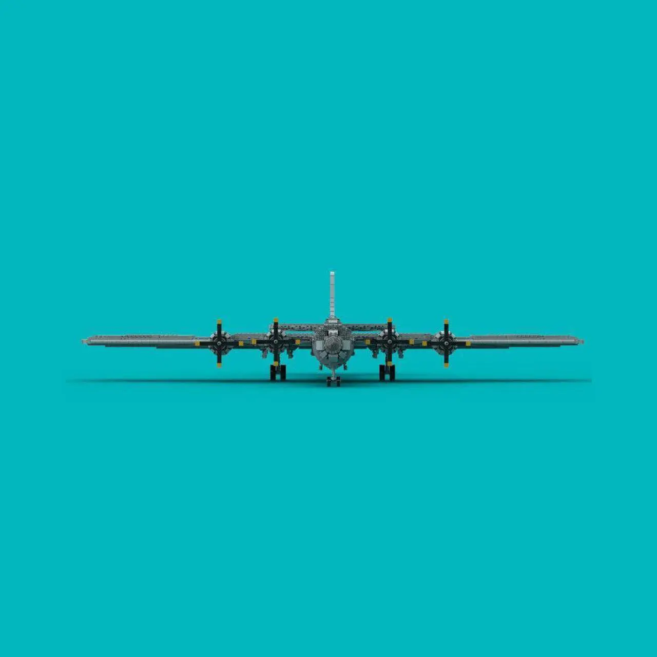 Alt view image 6 of 7 - ZITIANYOUBUILD Heavy Bomber: One of the Largest Aircraft of WWII 3096 Pieces MOC