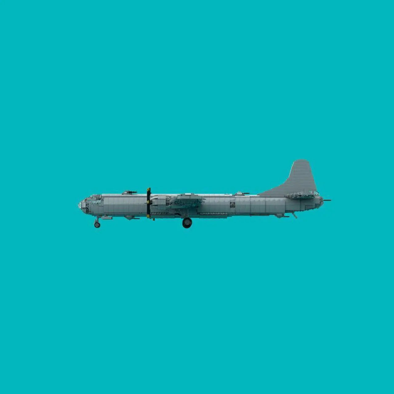 Alt view image 7 of 7 - ZITIANYOUBUILD Heavy Bomber: One of the Largest Aircraft of WWII 3096 Pieces MOC