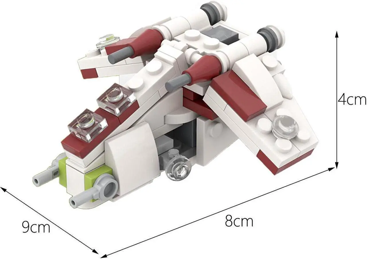 Alt view image 3 of 3 - ZITIANYOUBUILD Micro LAAT Ship Model for Kids Gifts 100 Pieces from Movie MOC
