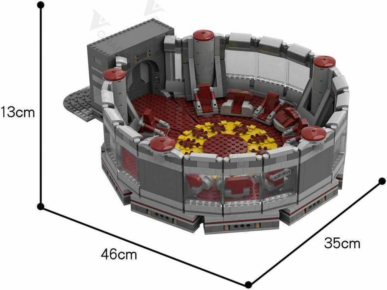 Alt view image 2 of 2 - ZITIANYOUBUILD J'hedeye High Council Chamber Model from Fillm 1562 Pieces MOC
