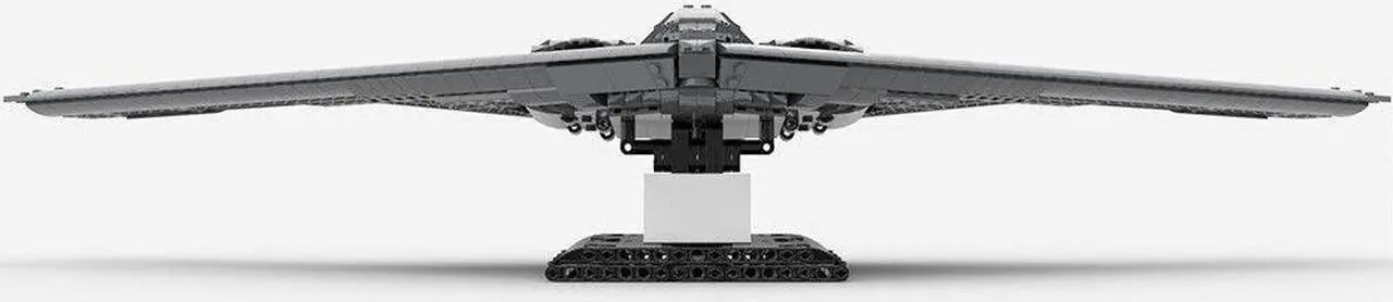 Alt view image 3 of 7 - ZITIANYOUBUILD B-2 Heavy Strategic Bomber with Display Stand 1:72 Scale 1847 Pieces MOC