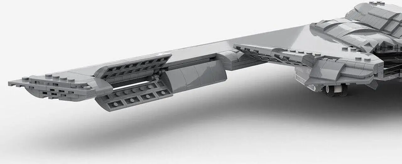Alt view image 4 of 7 - ZITIANYOUBUILD B-2 Heavy Strategic Bomber with Display Stand 1:72 Scale 1847 Pieces MOC