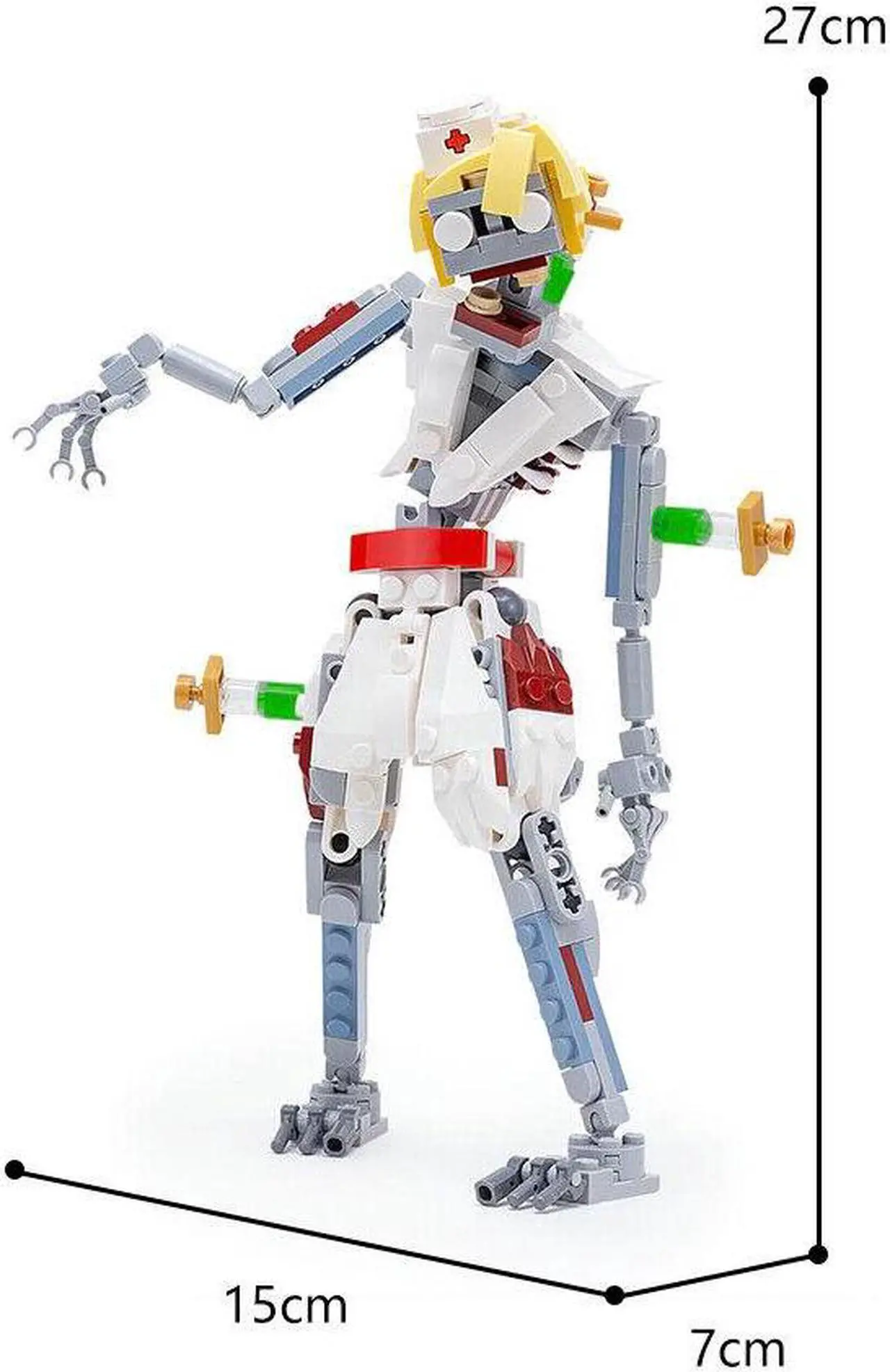 Alt view image 2 of 3 - ZITIANYOUBUILD Zombie Nurse Model for Halloween 214 Pieces Building Toys & Blocks MOC