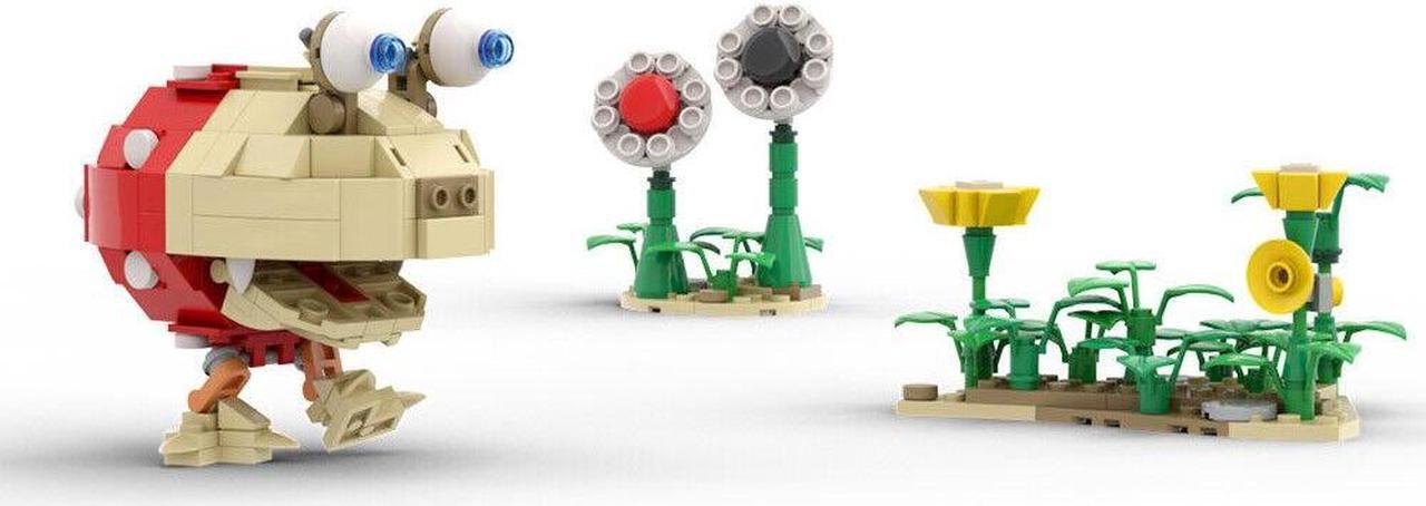 Alt view image 3 of 7 - ZITIANYOUBUILD The Most Famous Enemy Red Bulborb Model 292 Pieces from Video Game MOC