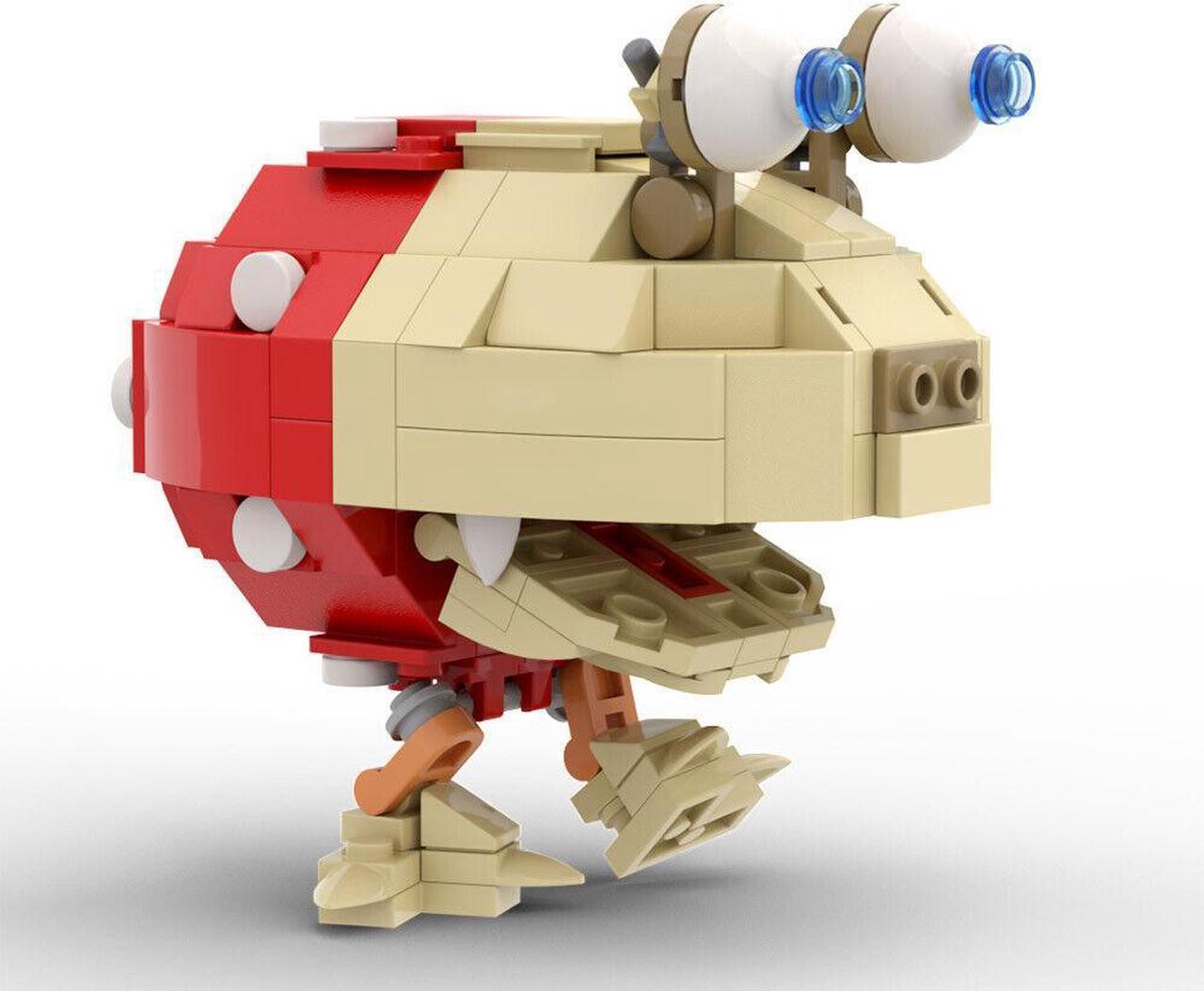 Alt view image 6 of 7 - ZITIANYOUBUILD The Most Famous Enemy Red Bulborb Model 292 Pieces from Video Game MOC