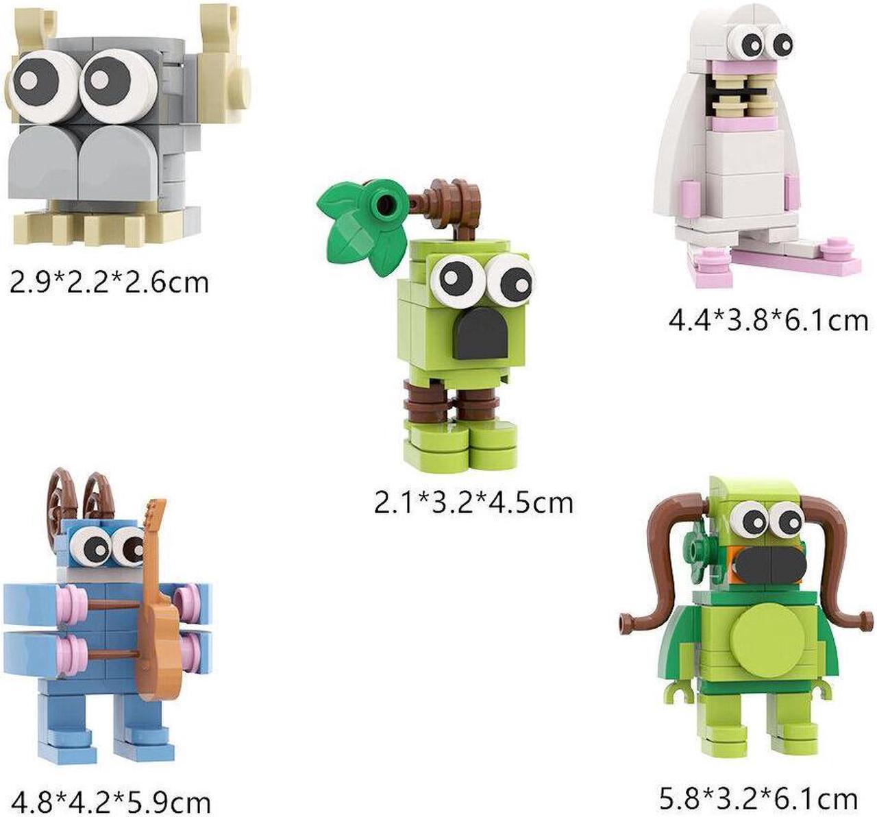 Alt view image 2 of 7 - ZITIANYOUBUILD 5-in-1 Little Monsters 168 Pieces from Music Game Gift for Kids MOC
