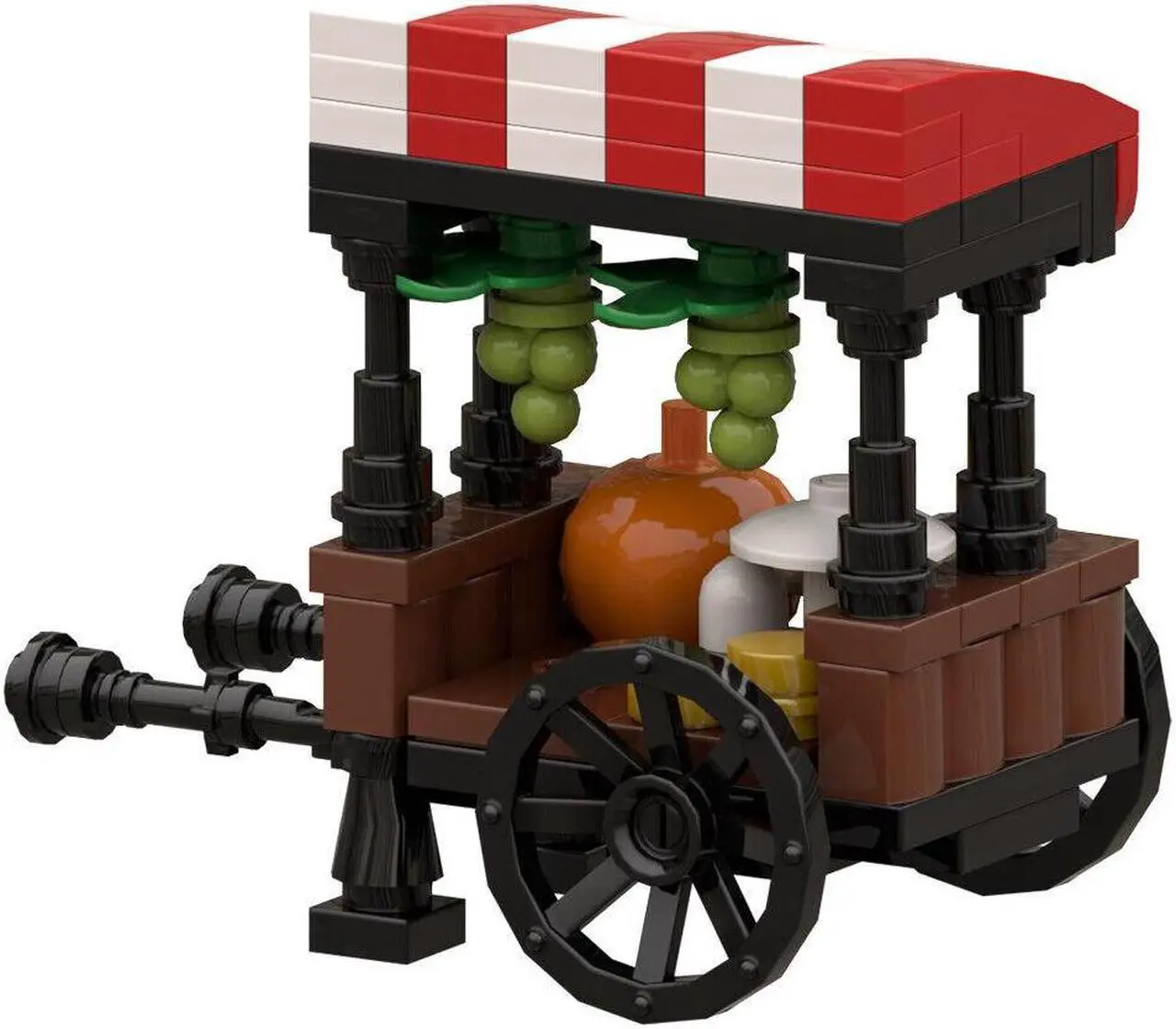 Alt view image 3 of 6 - ZITIANYOUBUILD MOC-105220 Medieval Market Stall Model 106 Pieces for Adults 100% Compatible with LEGO Brand New and High Quality