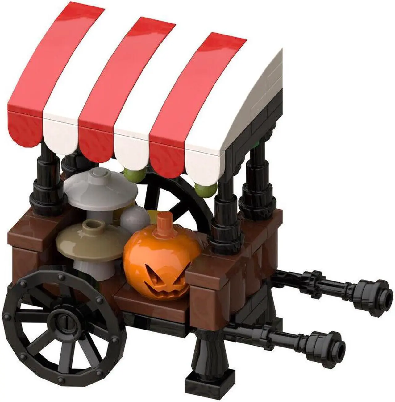 Alt view image 4 of 6 - ZITIANYOUBUILD MOC-105220 Medieval Market Stall Model 106 Pieces for Adults 100% Compatible with LEGO Brand New and High Quality