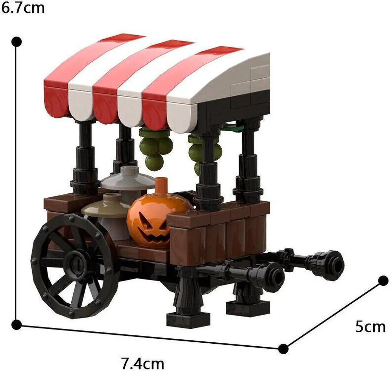 Alt view image 6 of 6 - ZITIANYOUBUILD MOC-105220 Medieval Market Stall Model 106 Pieces for Adults 100% Compatible with LEGO Brand New and High Quality