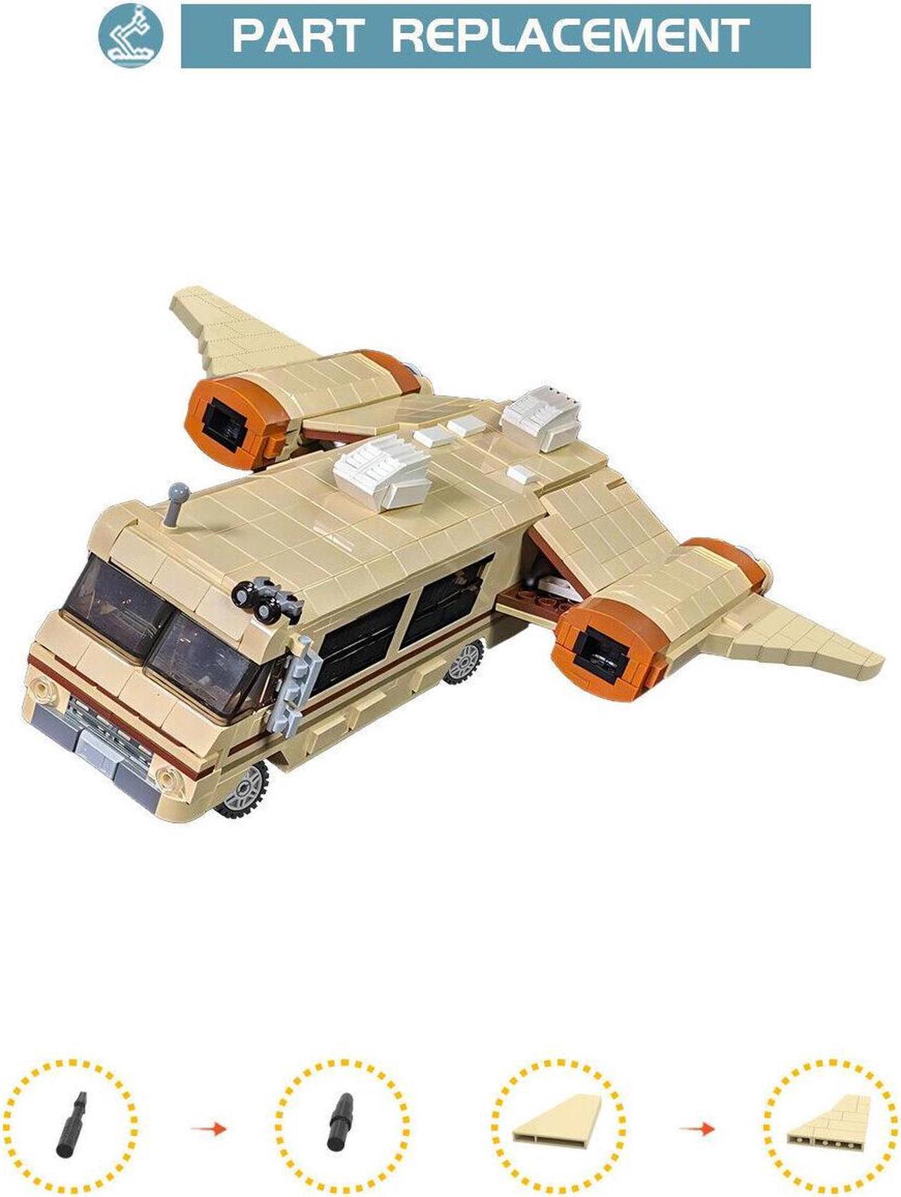 Alt view image 6 of 6 - ZITIANYOUBUILD Eagle 5 Flying Spacecraft / Motorhome with Space Engines Wings from Movie Spaceballs 1235 Pieces 100% Compatible with LEGO Brand New and High Quality