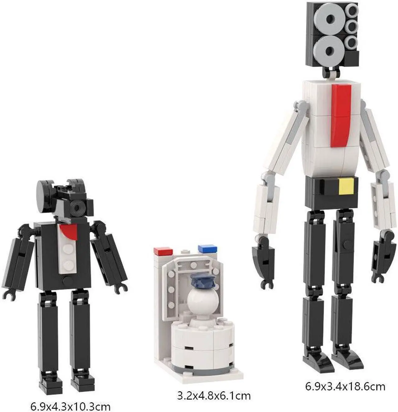 Alt view image 7 of 7 - ZITIANYOUBUILD 3-in-1 Man Game Character with Paper Instructions 172 Pieces MOC