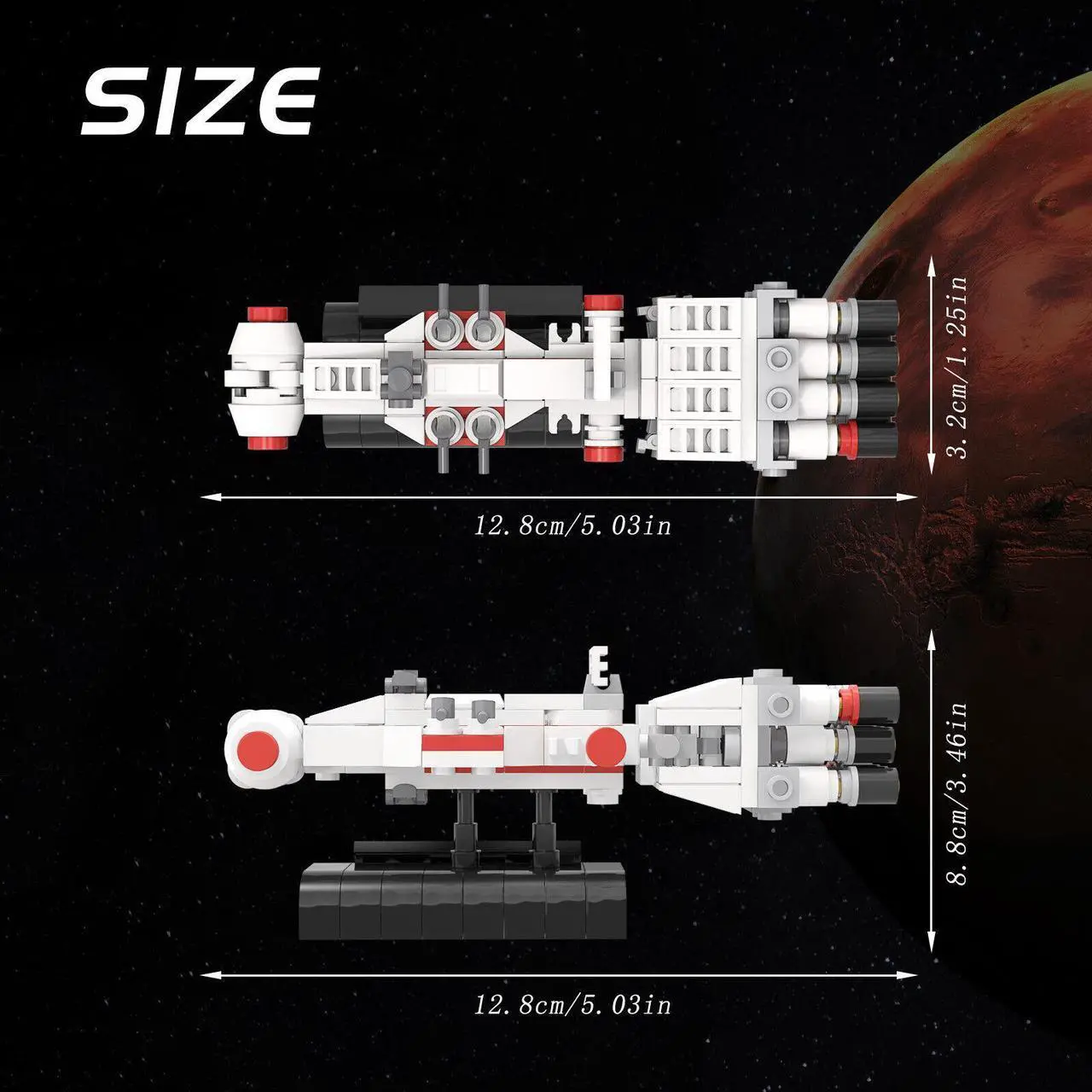 Alt view image 4 of 7 - ZITIANYOUBUILD Ship Model [Micro Scale] mini 167 Pieces from Movie Building Toys Set MOC