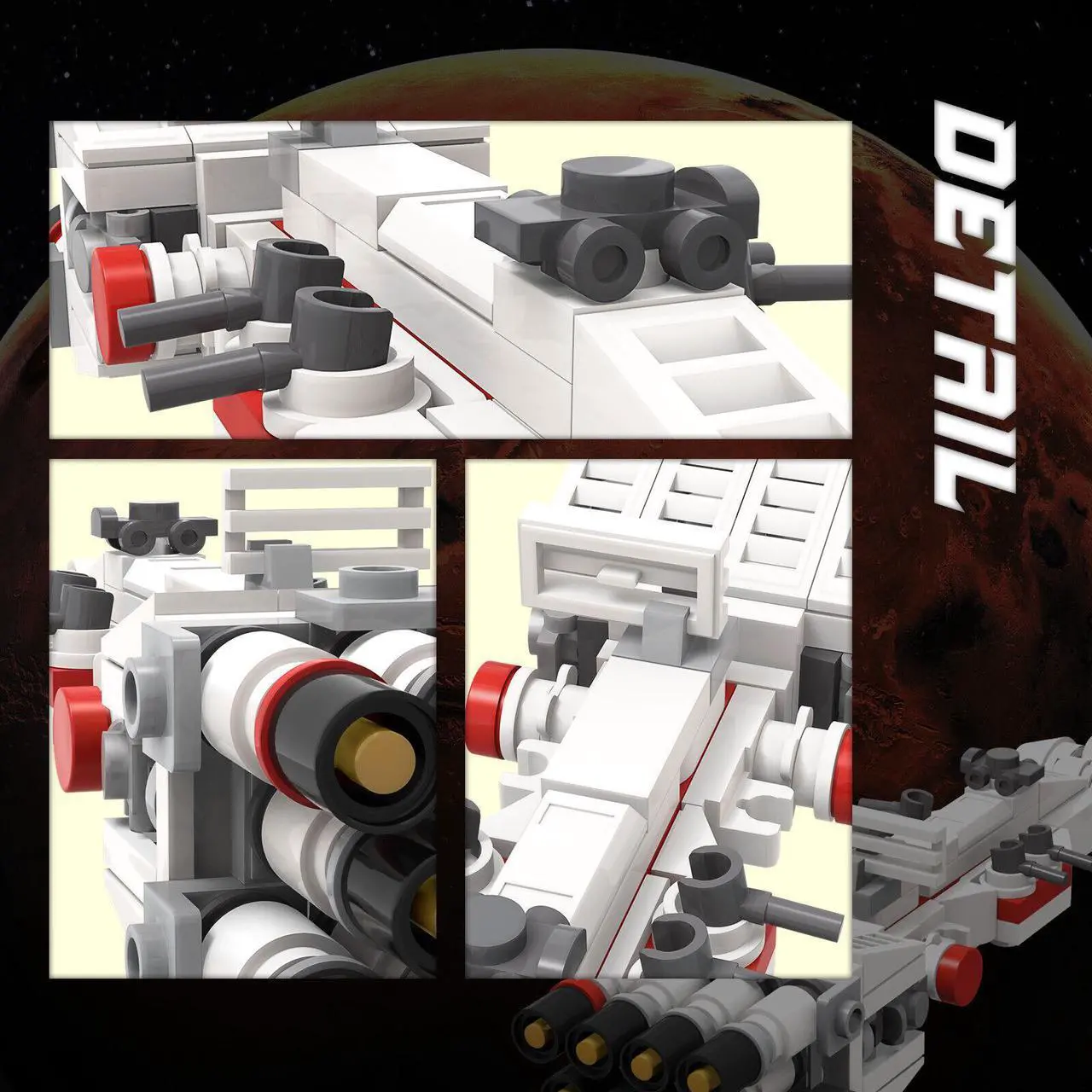 Alt view image 5 of 7 - ZITIANYOUBUILD Ship Model [Micro Scale] mini 167 Pieces from Movie Building Toys Set MOC