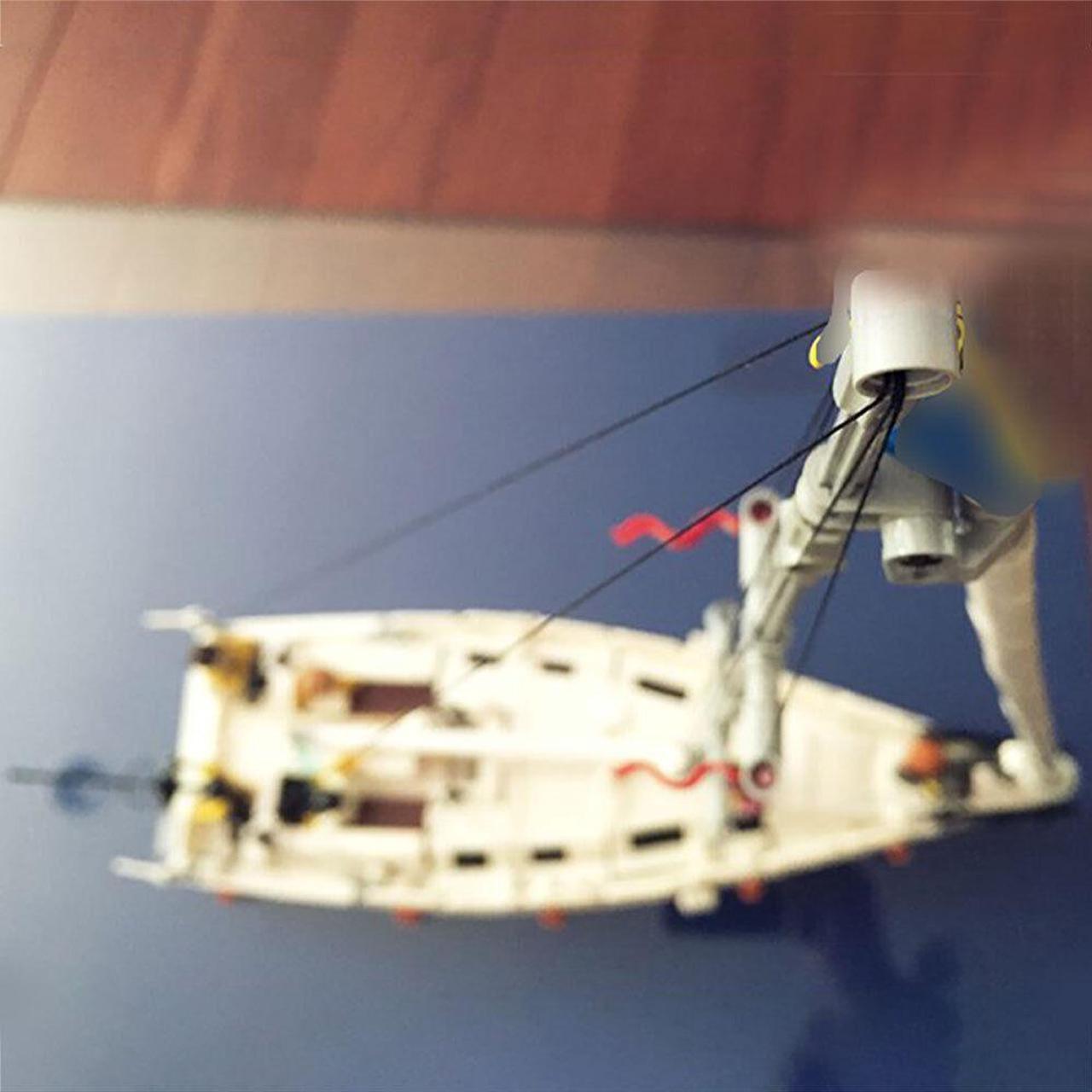 Alt view image 2 of 2 - ZITIANYOUBUILD YOUFOY White Sailboat Model minifig scale Building Toys Set 712 Pieces MOC