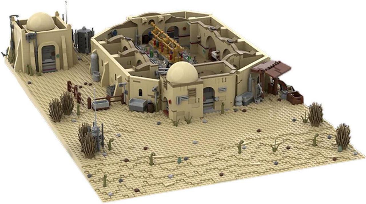 Main image of ZITIANYOUBUILD YOUFOY Tavern Bar in a Desert Plain from Movie Building Toys Set 3438 Pieces