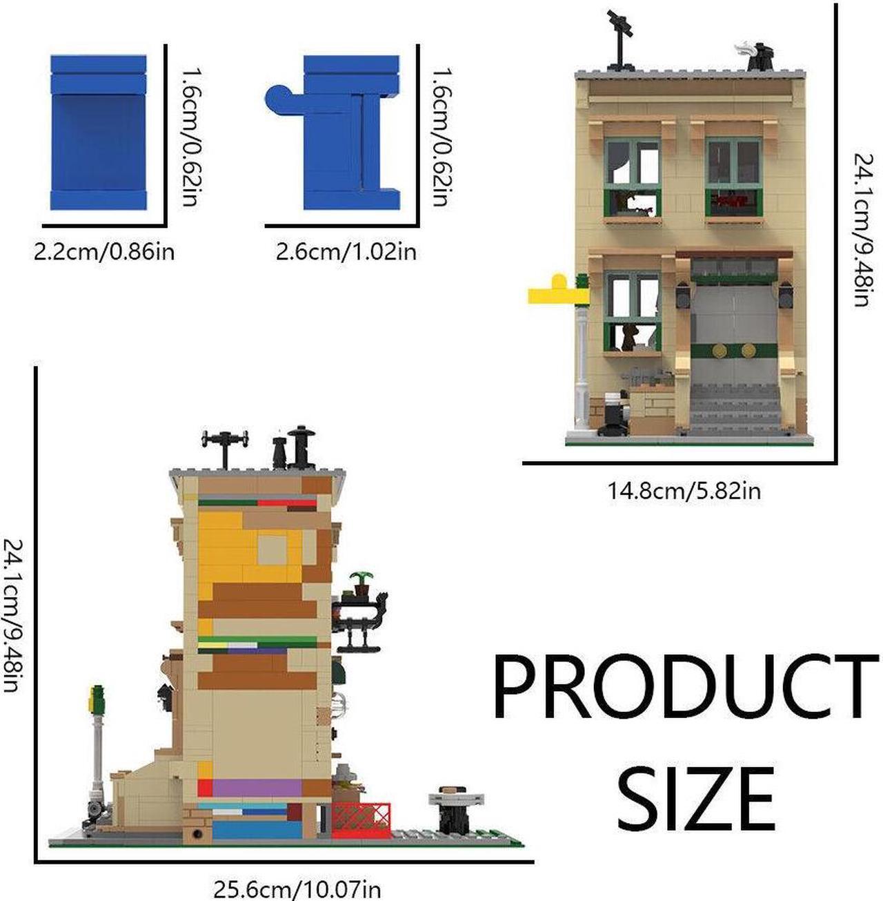 Alt view image 4 of 6 - ZITIANYOUBUILD YOUFOY Modular Building Street with Interiors for Collection 944 Pieces MOC