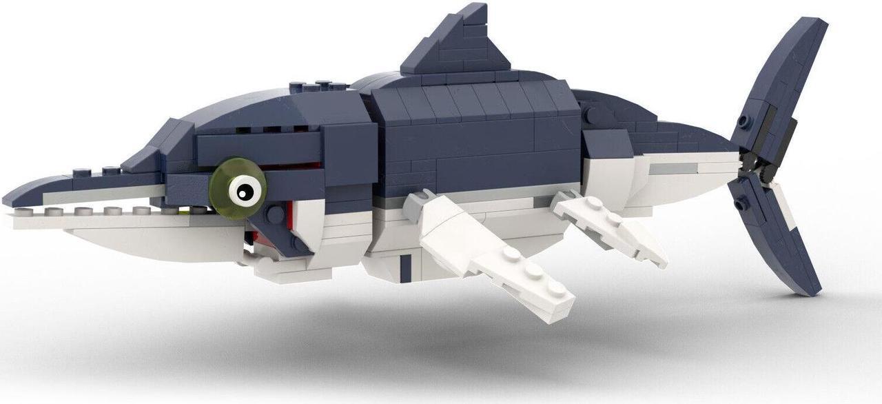 Alt view image 4 of 6 - ZITIANYOUBUILD C6110 2 to 1 Prehistoric Deep Sea Vreature Set 483 Parts for Kids