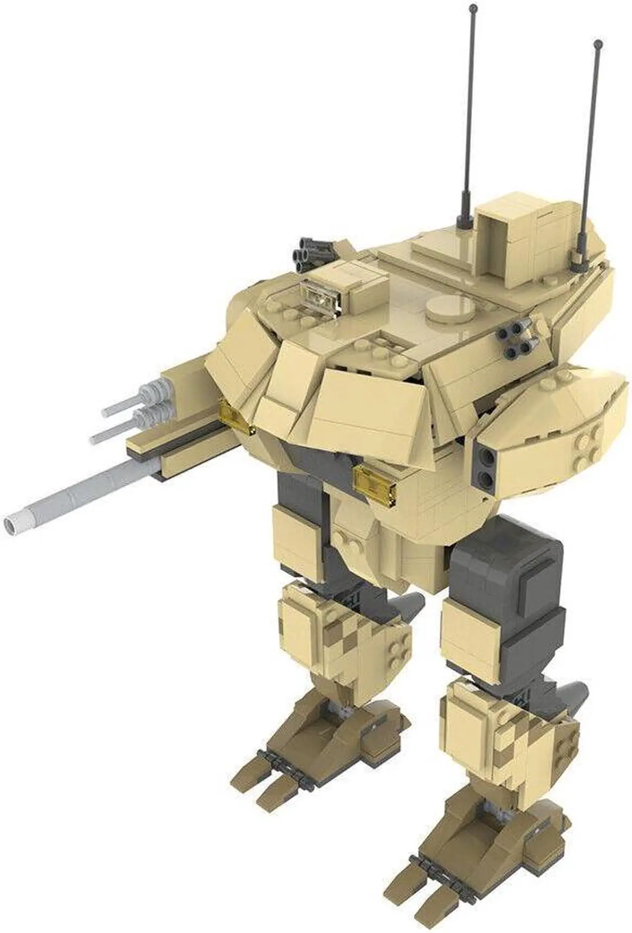 Alt view image 4 of 6 - ZITIANYOUBUILD C7734 Medium Battle Mechanized Walker Bipedal GDI Combat Walker 752 Parts