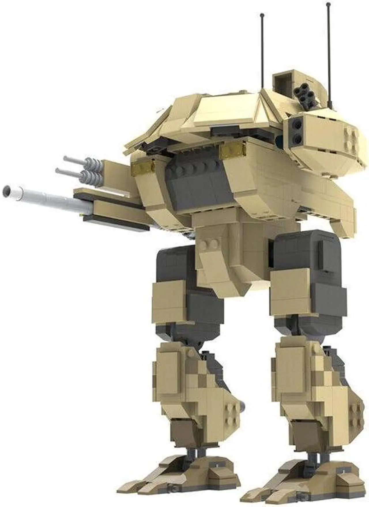 Alt view image 6 of 6 - ZITIANYOUBUILD C7734 Medium Battle Mechanized Walker Bipedal GDI Combat Walker 752 Parts