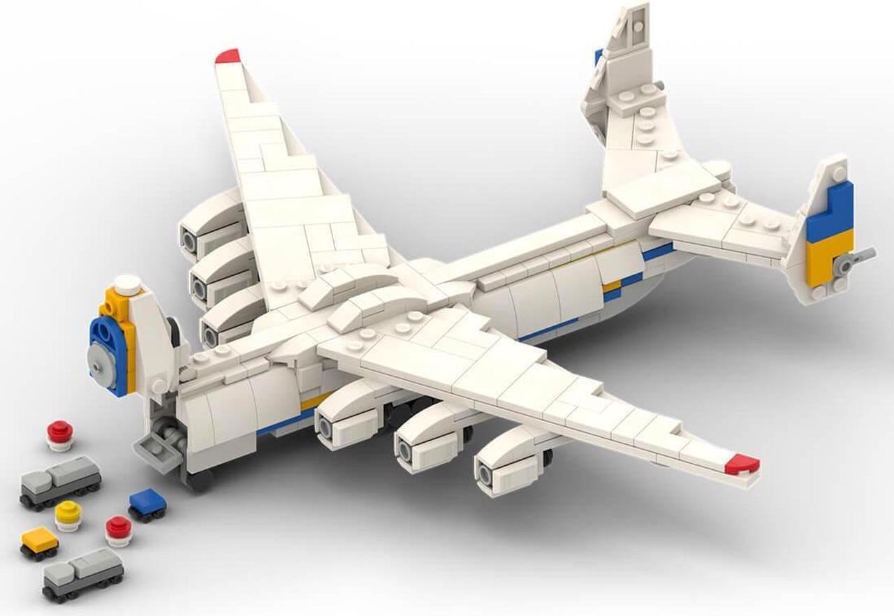 Alt view image 4 of 5 - ZITIANYOUBUILD Custom MOC-107147 Antonov AN-225 Mriya Model 482 Parts Gift for Christmas